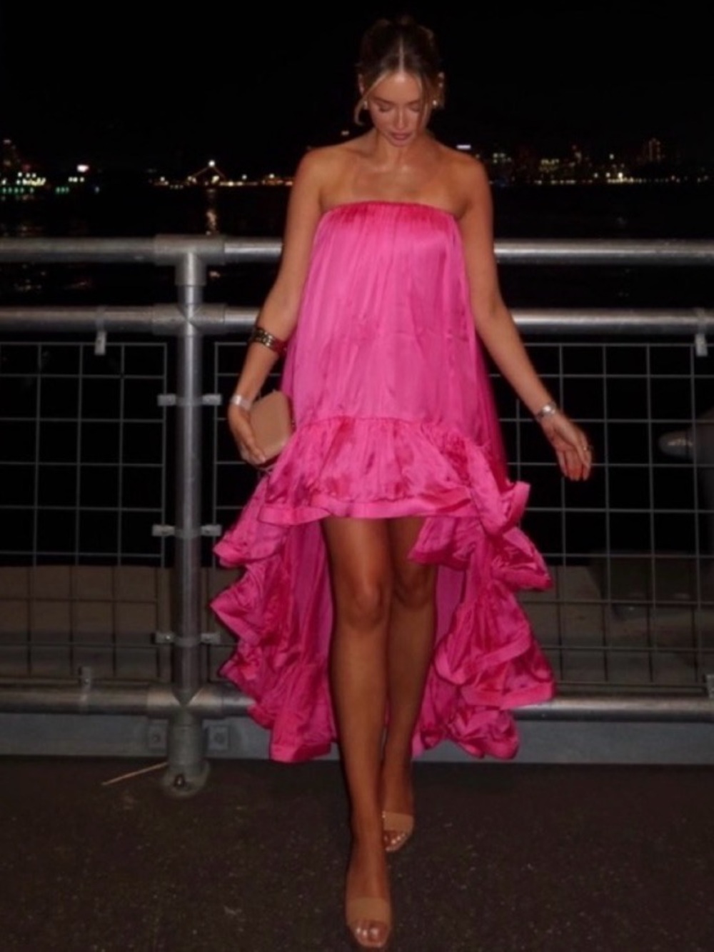 NWT HEMANT & NANDITA Yuri High Low Long Dress Size XS - Picture 7 of 13